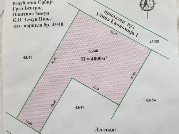 Parcela uz stari Novosadski auto put