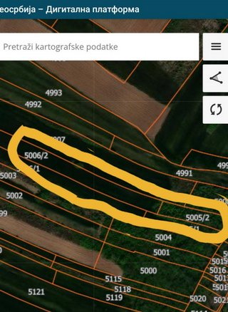 54 ara vocnjak 5005/2 i njiva 5006/2 u Železniku