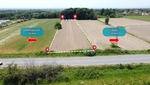 Prodaja građevinskog zemljista na magistralnom putu Beograd-Obrenovac-Šabac